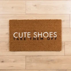 Kirkland's Home Cute Shoes Coir Doormat- Doormats