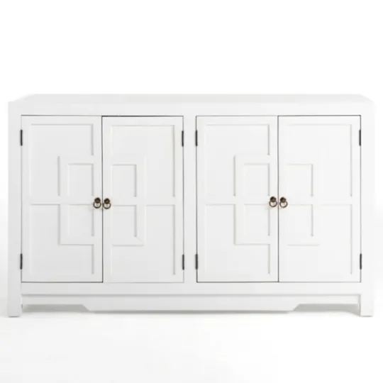 Kirkland's Home Cyra 4-Door Wood Cabinet- Cabinets & Sideboards