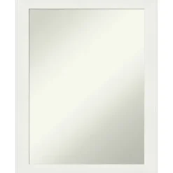 Kirkland's Home Daisy White Modern Decorative Framed Mirror- Framed Mirrors