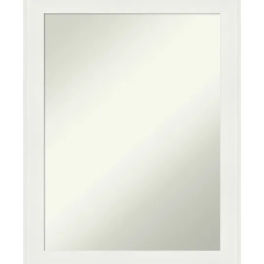 Kirkland's Home Daisy White Modern Decorative Framed Mirror- Framed Mirrors