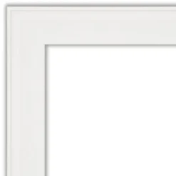 Kirkland's Home Daisy White Modern Decorative Framed Mirror- Framed Mirrors