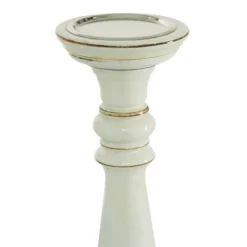 Kirkland's Home Daisy White Rustic 3-Pc. Candle Holder Set- Candle Holders