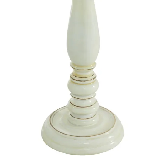 Kirkland's Home Daisy White Rustic 3-Pc. Candle Holder Set- Candle Holders