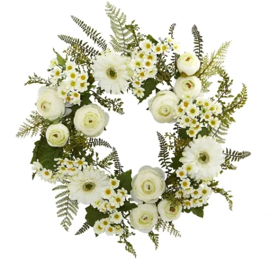 Kirkland's Home Daisy Wreath- Wreaths