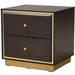 Kirkland's Home Dark And Gold Wood 3-Pc. Dresser Set- Dressers & Chests