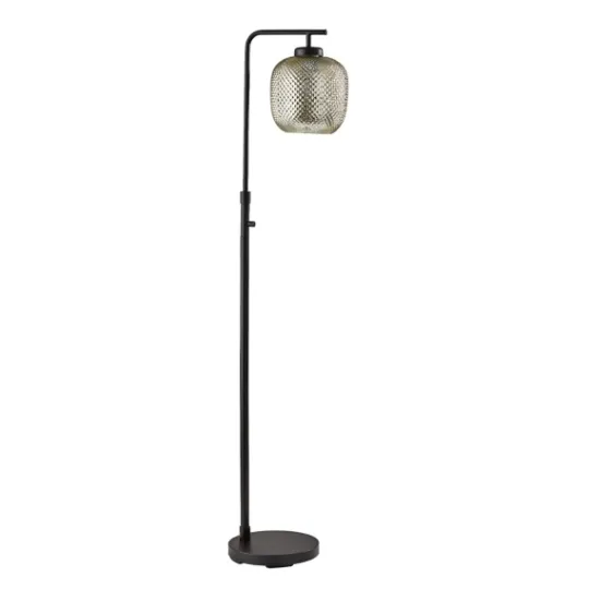 Kirkland's Home Dark Bronze And Mercury Glass Floor Lamp- Floor Lamps