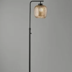 Kirkland's Home Dark Bronze And Mercury Glass Floor Lamp- Floor Lamps