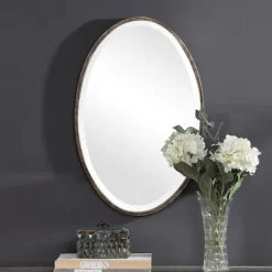 Kirkland's Home Dark Bronze Framed Wall Mirror- Framed Mirrors