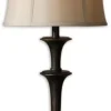 Kirkland's Home Dark Bronze Metal Flare Table Lamp- Table Lamps