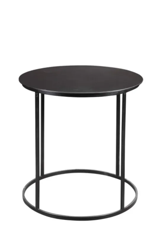 Kirkland's Home Dark Bronze Rounded Metal Accent Table- Accent & End Tables