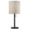 Kirkland's Home Dark Bronze Square Base Table Lamp- Table Lamps