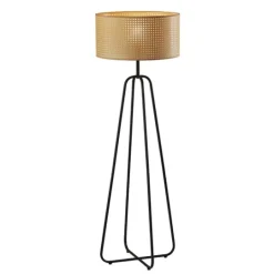 Kirkland's Home Dark Bronze Webbed Shade Floor Lamp- Floor Lamps