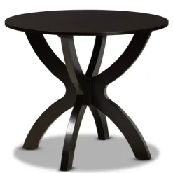 Kirkland's Home Dark Brown Wood Tripod Table 5-Pc. Dining Set- Dining Tables