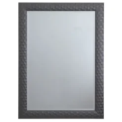 Kirkland's Home Dark Gray Wood Framed Beveled Edge Wall Mirror- Decorative Mirrors