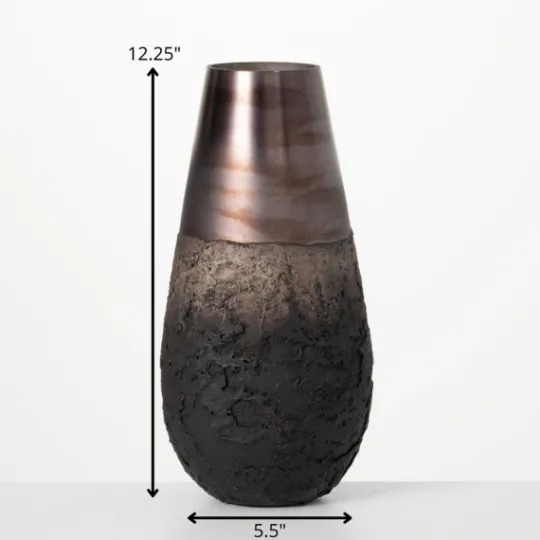 Kirkland's Home Dark Iridescent Glass Vase, 12 In.- Vases