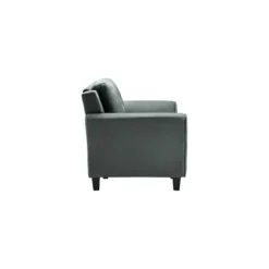 Kirkland's Home Dark Kelly Microfiber Rolled Arm Chair- Accent Chairs