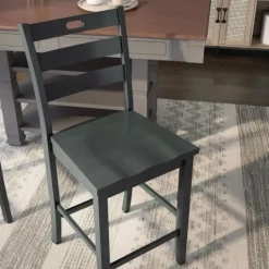Kirkland's Home Dark Ladder Counter Stools, Set Of 2- Bar Stools & Counter Height Stools