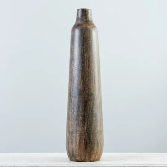 Kirkland's Home Dark Mango Wood Vase, 23 In.- Vases