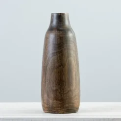 Kirkland's Home Dark Mango Wood Vase, 12 In.- Vases
