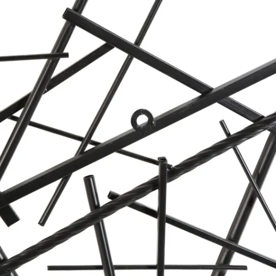 Kirkland's Home Dark Metal Abstract Scattered Wall Sculpture- Wall Plaques