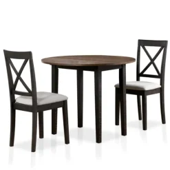 Kirkland's Home Dark Oak And Walnut 3-Pc. Dining Set- Dining Tables