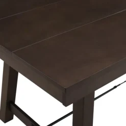 Kirkland's Home Dark Oak Wood Rustic Dining Table- Dining Tables