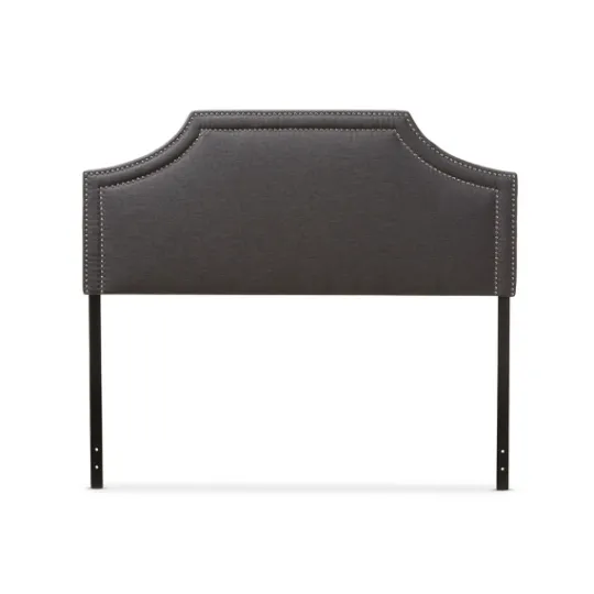 Kirkland's Home Dark Scalloped Corner Queen Headboard- Beds & Headboards
