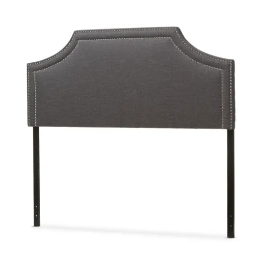 Kirkland's Home Dark Scalloped Corner Queen Headboard- Beds & Headboards