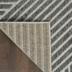 Kirkland's Home Dark Square Diamond Outdoor Area Rug, 5X7- Outdoor Rugs