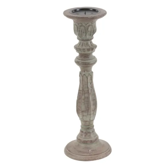 Kirkland's Home Dark Stained Wood Candle Holders, Set Of 3- Candle Holders