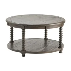Kirkland's Home Dark Turned Legs Cofee Table- Coffee Tables