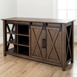 Kirkland's Home Dark Walnut Jackson Cabinet- Cabinets & Sideboards