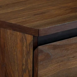 Kirkland's Home Dark Walnut Midcentury Four-Drawer Chest- Dressers & Chests