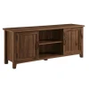 Kirkland's Home Dark Walnut Modern Farmhouse Tv Stand- Tv Stands & Media Consoles