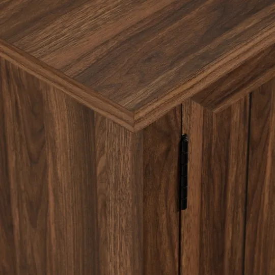 Kirkland's Home Dark Walnut Modern Farmhouse Tv Stand- Tv Stands & Media Consoles