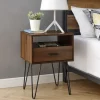 Kirkland's Home Dark Walnut Modern Farmhouse Side Table- Accent & End Tables