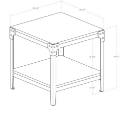 Kirkland's Home Dark Walnut 2-Tier Accent Tables, Set Of 2- Accent & End Tables
