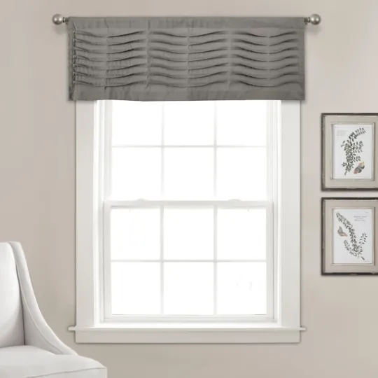 Kirkland's Home Dark Wave Pattern Valance- Curtains & Drapes