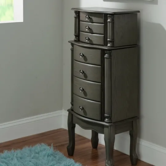 Kirkland's Home Dark Wood Flip Top Armoire- Dressers & Chests