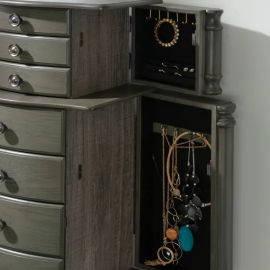 Kirkland's Home Dark Wood Flip Top Armoire- Dressers & Chests