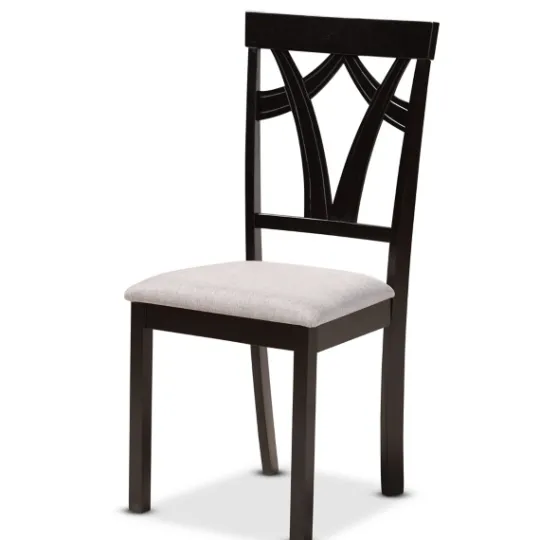 Kirkland's Home Dark Wooden Splayed Base 5-Pc. Dining Set- Dining Tables