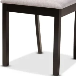 Kirkland's Home Dark Wooden Splayed Base 5-Pc. Dining Set- Dining Tables
