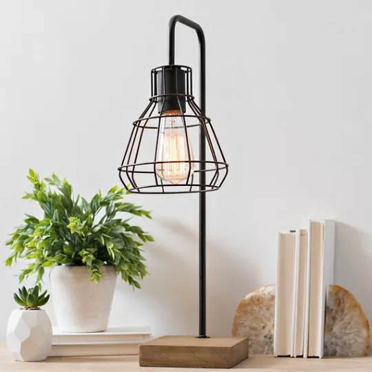 Kirkland's Home David Metal Shade Edison Task Lamp- Table Lamps