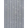 Kirkland's Home Davon Blue Geometric Striped Outdoor Rug, 5X8- Outdoor Rugs