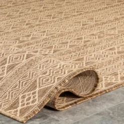 Kirkland's Home Davon Geometric Striped Outdoor Rug, 8X10- Outdoor Rugs