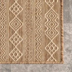 Kirkland's Home Davon Geometric Striped Outdoor Rug, 8X10- Outdoor Rugs