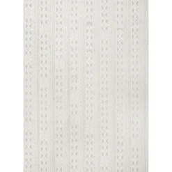 Kirkland's Home Davon Gray Geometric Striped Outdoor Rug, 8X10- Outdoor Rugs