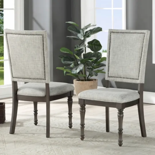 Kirkland's Home Dawson Upholstered Dining Chairs, Set Of 2- Dining Chairs
