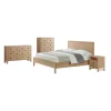 Kirkland's Home Dean Double Driftwood Pine 5-Pc. King Bedroom Set- Beds & Headboards