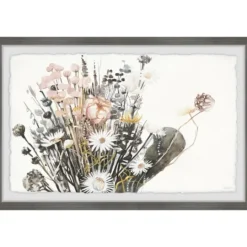 Kirkland's Home Deckled Flowering Bundle Framed Art Print- Framed Art